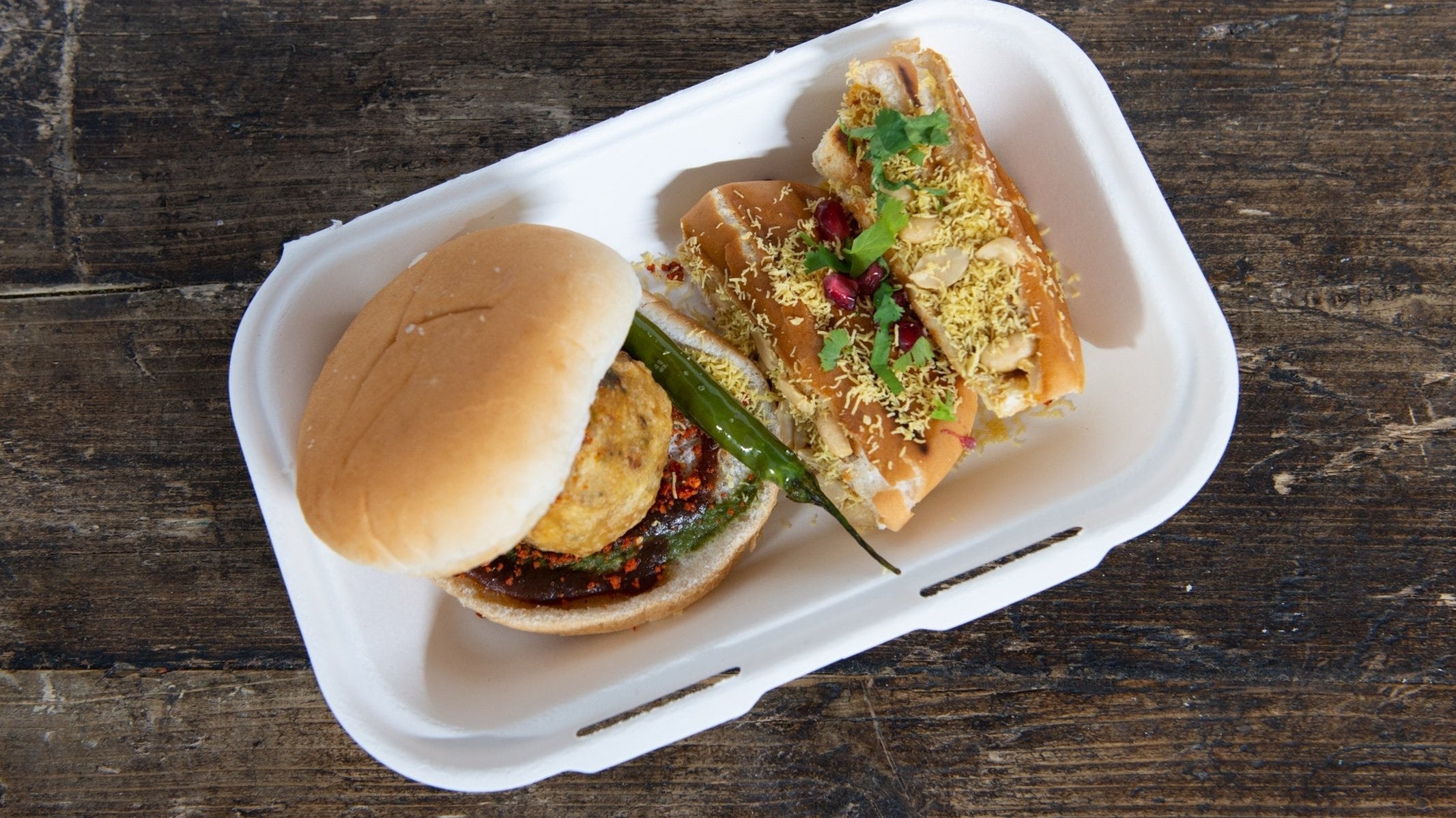 Mumbai Vada pav, Butter Dabeli Combo (VG)