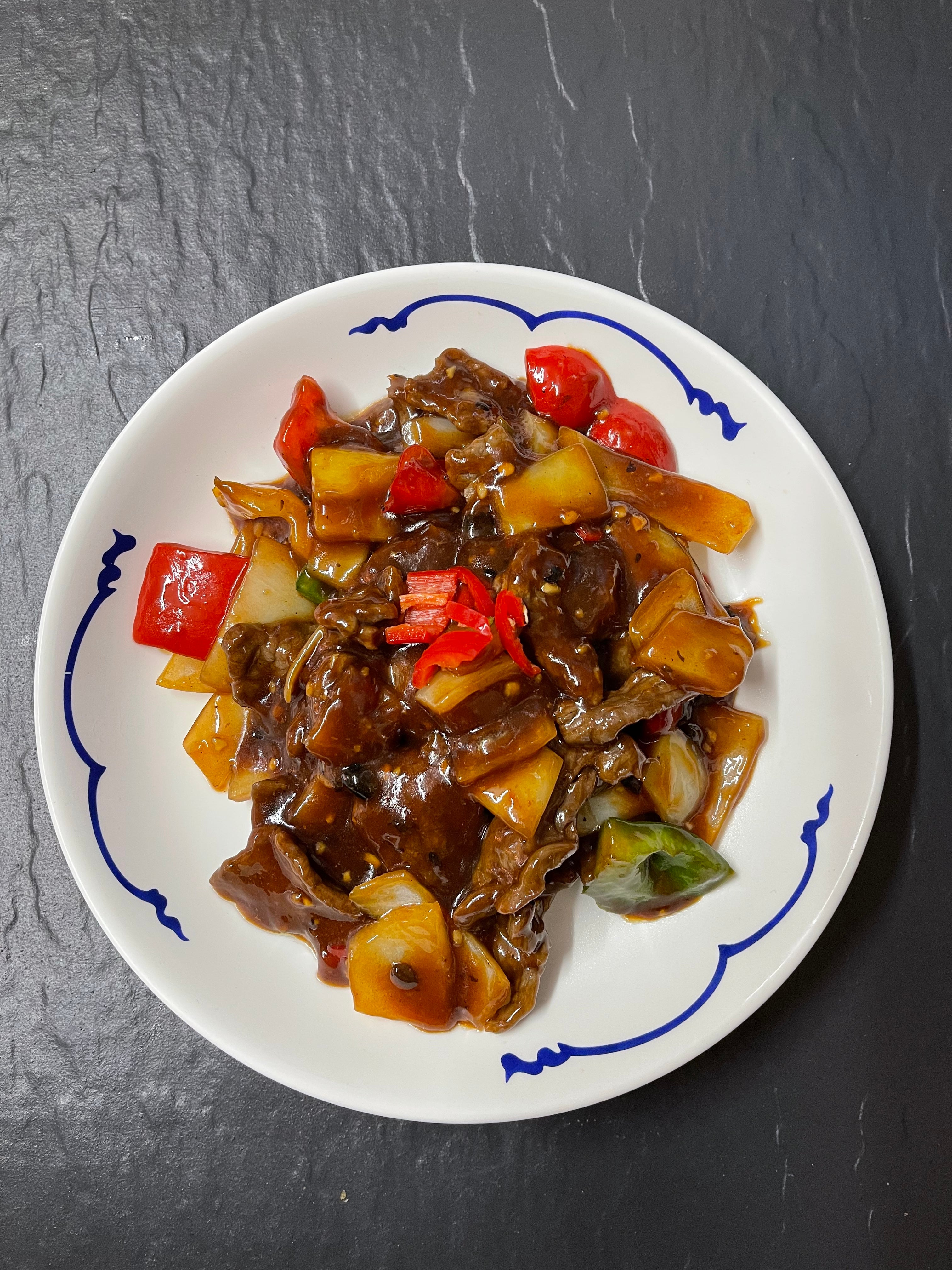 Beef in Black Bean Sauce
