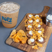 Cheese And Chips Pancake With Freez Iced Coffee