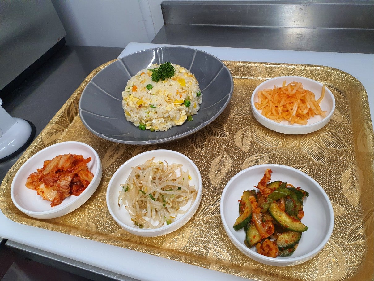 Egg fried Rice and rice 계란 볶은밥