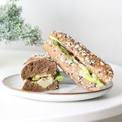 Chicken Avocado-Pomegranate Sandwich