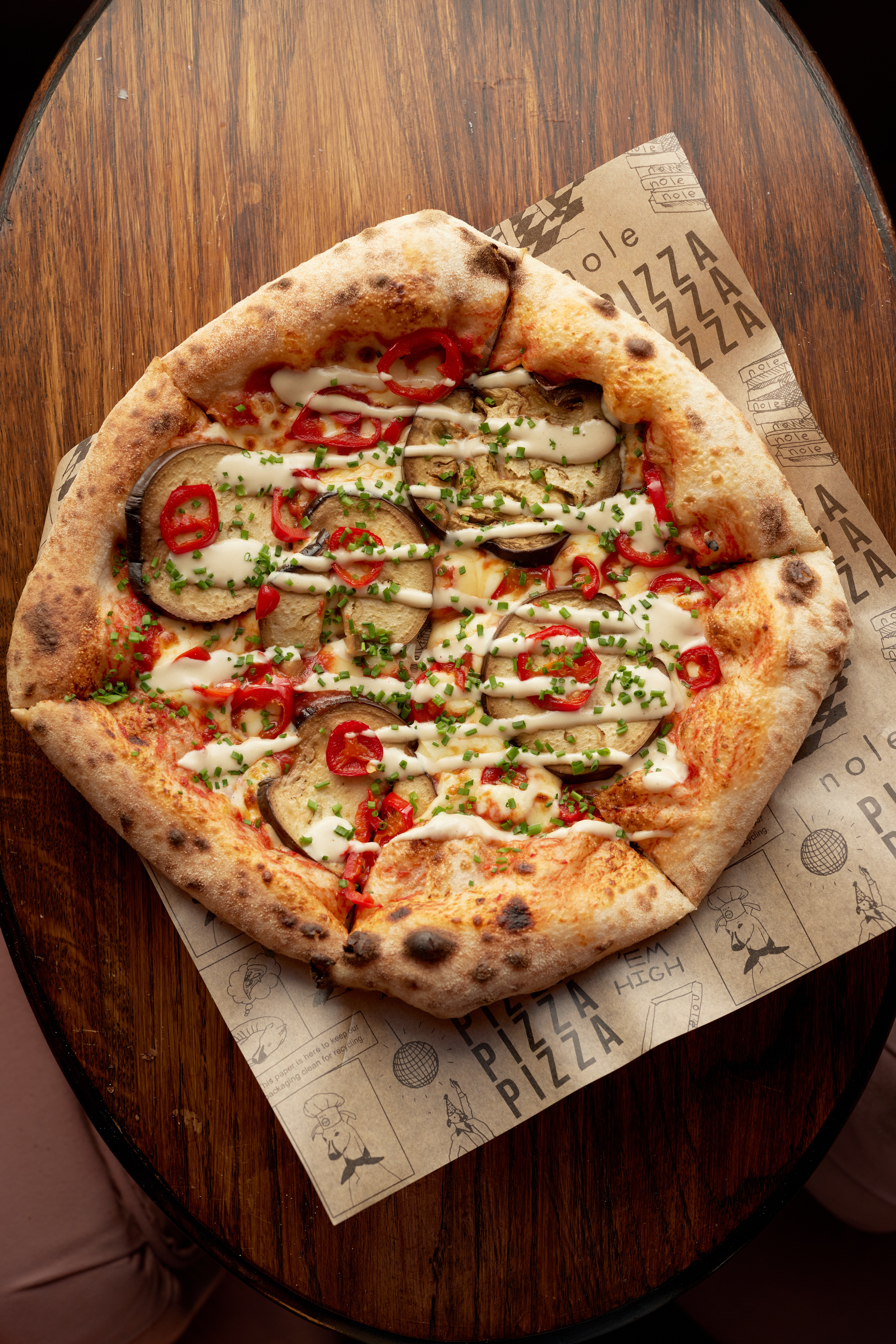 aubergine, tahini + roquito pepper