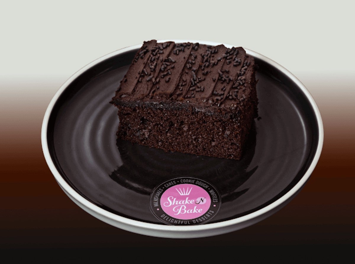 Chocolate Sponge Cake Slice