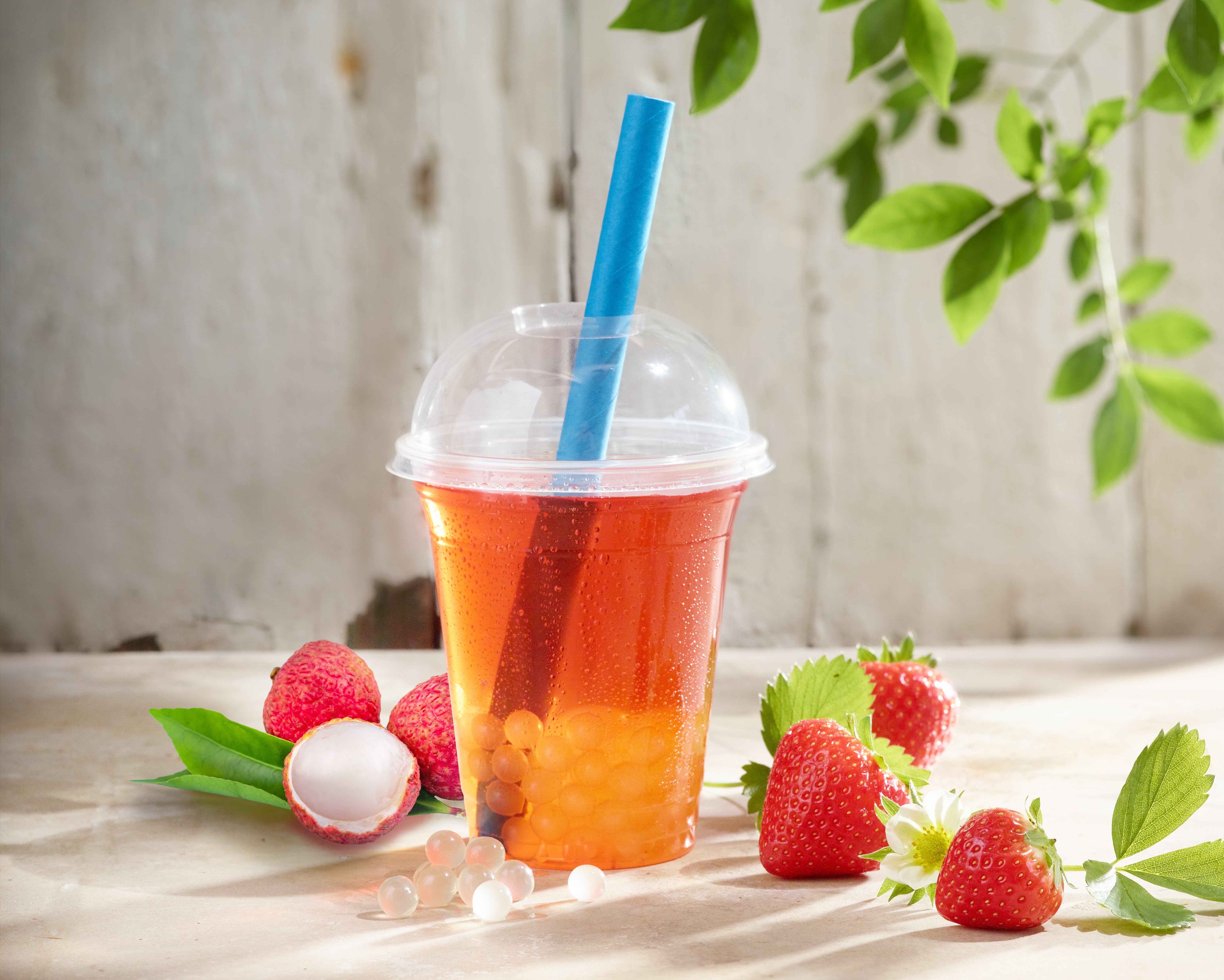 Peach & Passion Fruit Bubble Tea