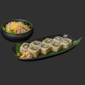 CALIFORNIA ROLL + CRUNCHY SALAD