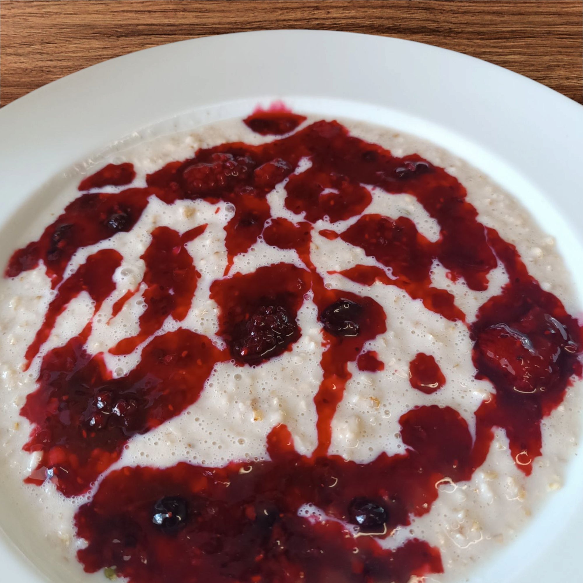 Porridge fruit compot