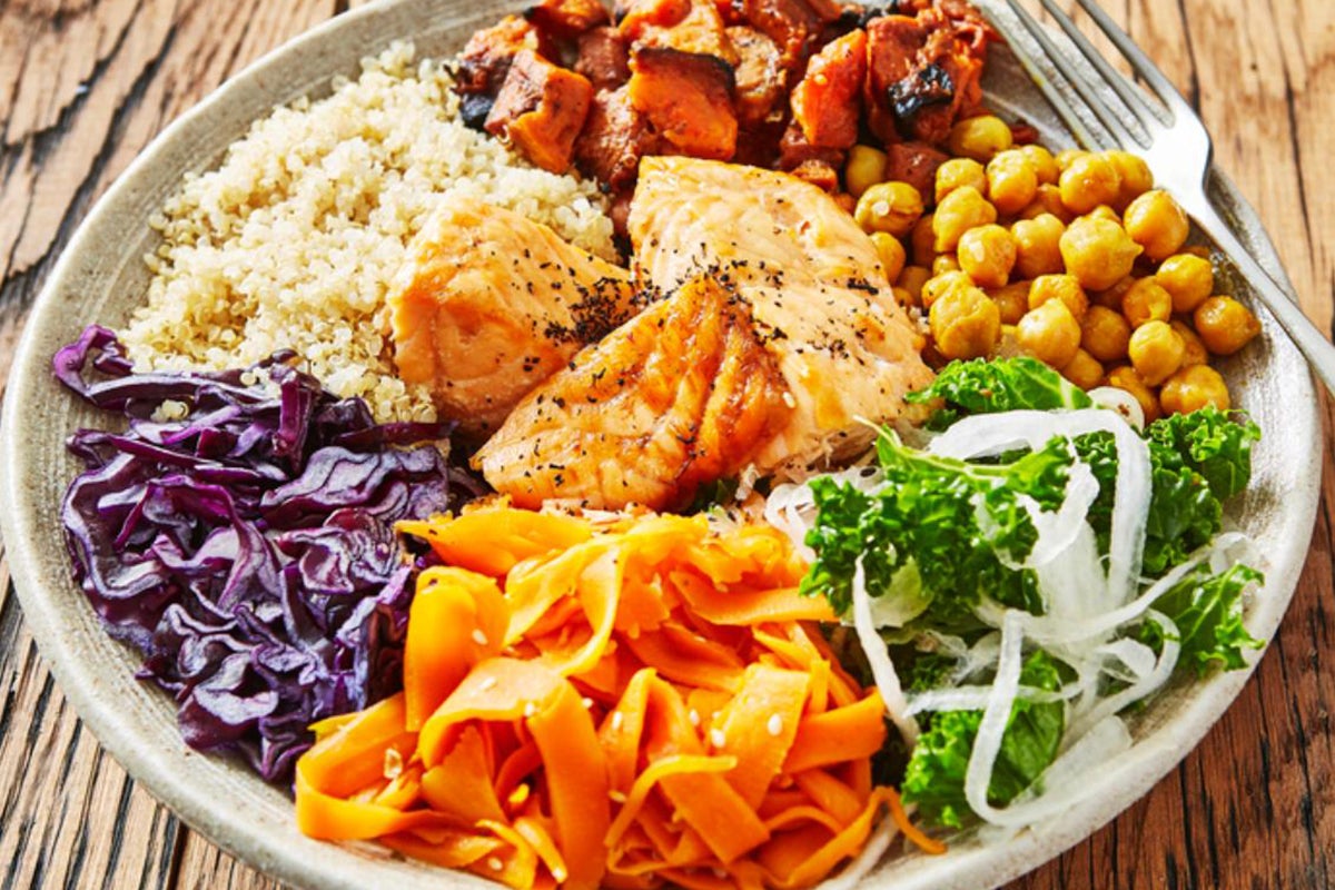 Tea Smoked Salmon Buddha Bowl