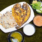 Kabuli polaw with sea bream