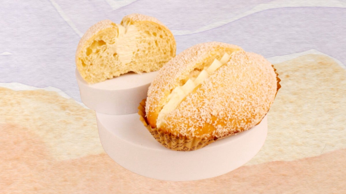 Coconut & Butter Cream Bun
