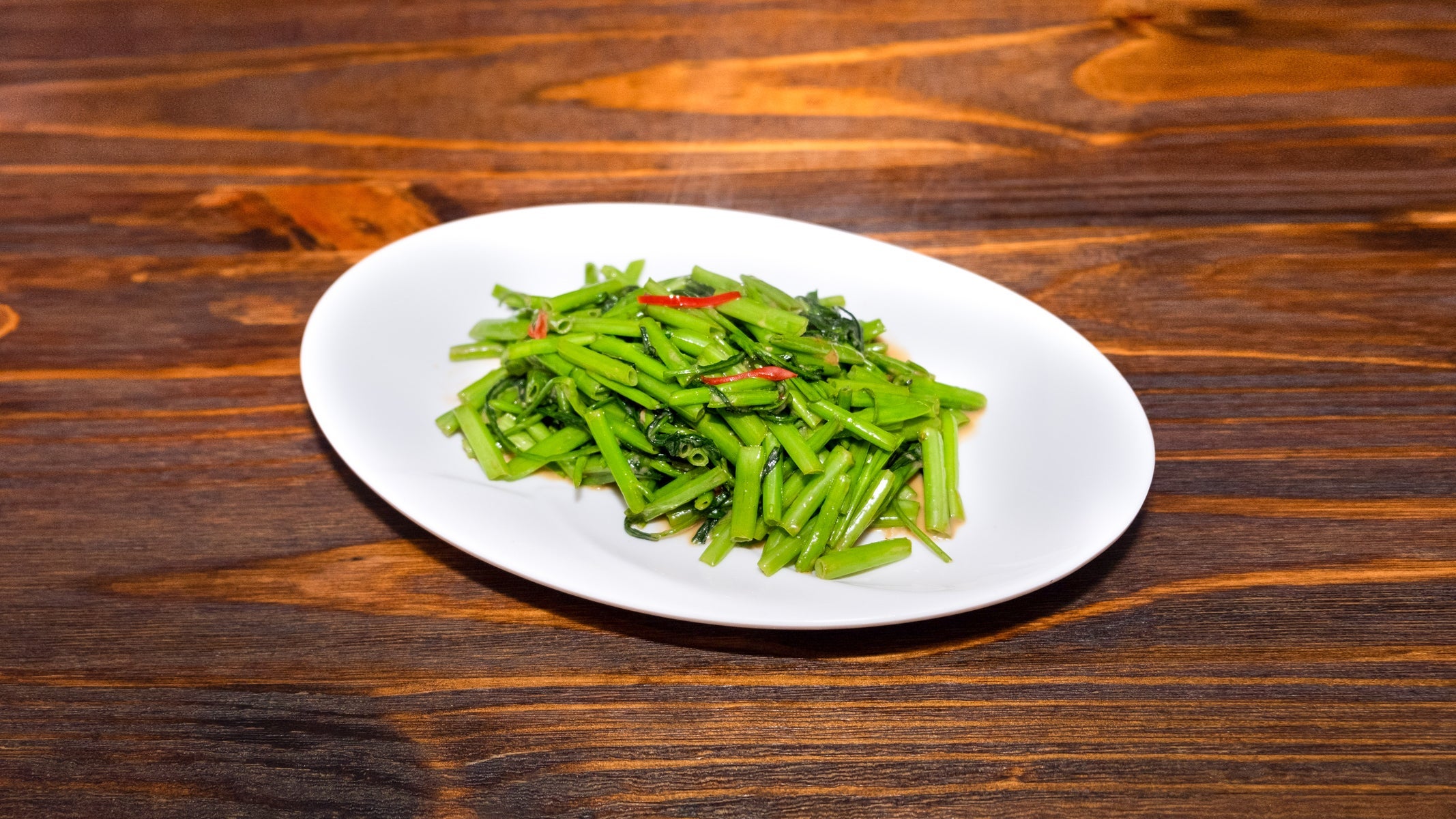 Stir Fried Morning Glory 蒜蓉/ 椒汁腐乳 空心菜