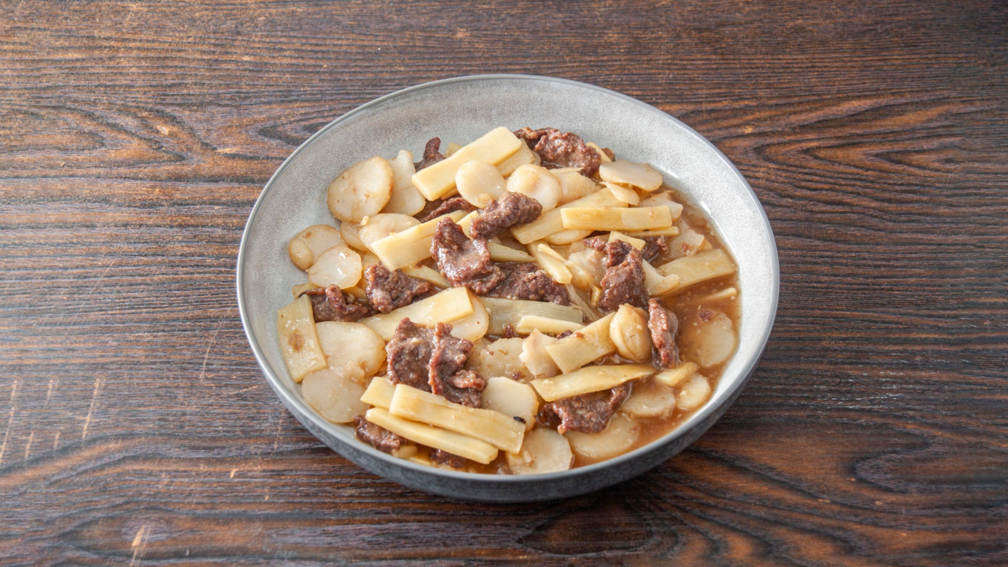 Beef with Bamboo Shoots & Water Chestnuts