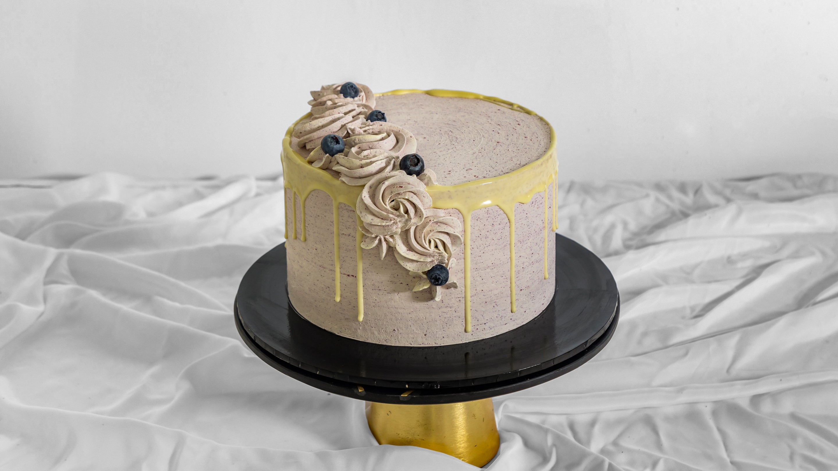 Lemon Blueberry Birthday Cake