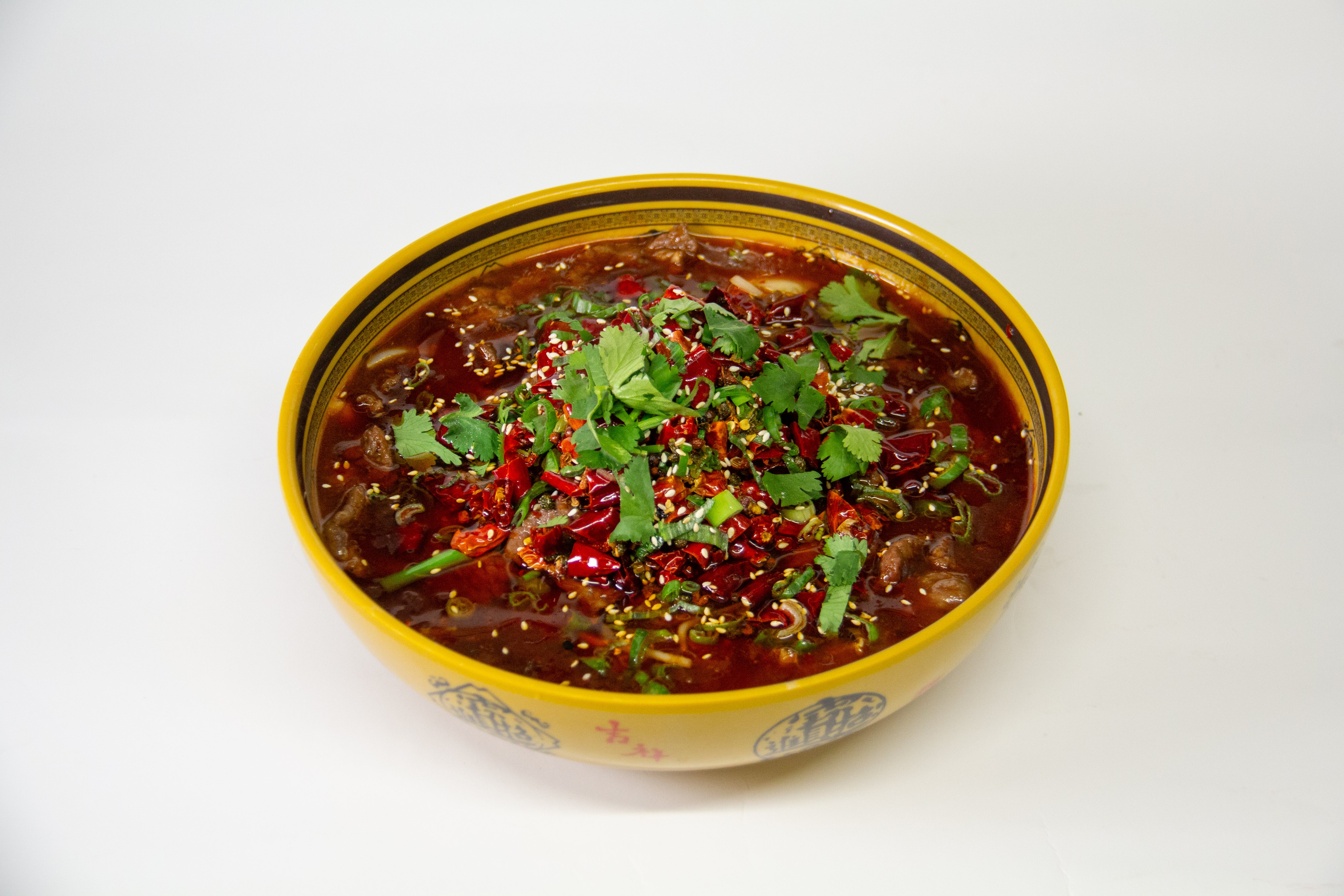 水煮牛肉 Boiled Beef in Hot Chili Oil