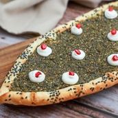 Labnah And Zataar Flat Bread