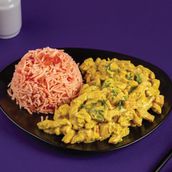 Creamy Chicken With Beet Rice
