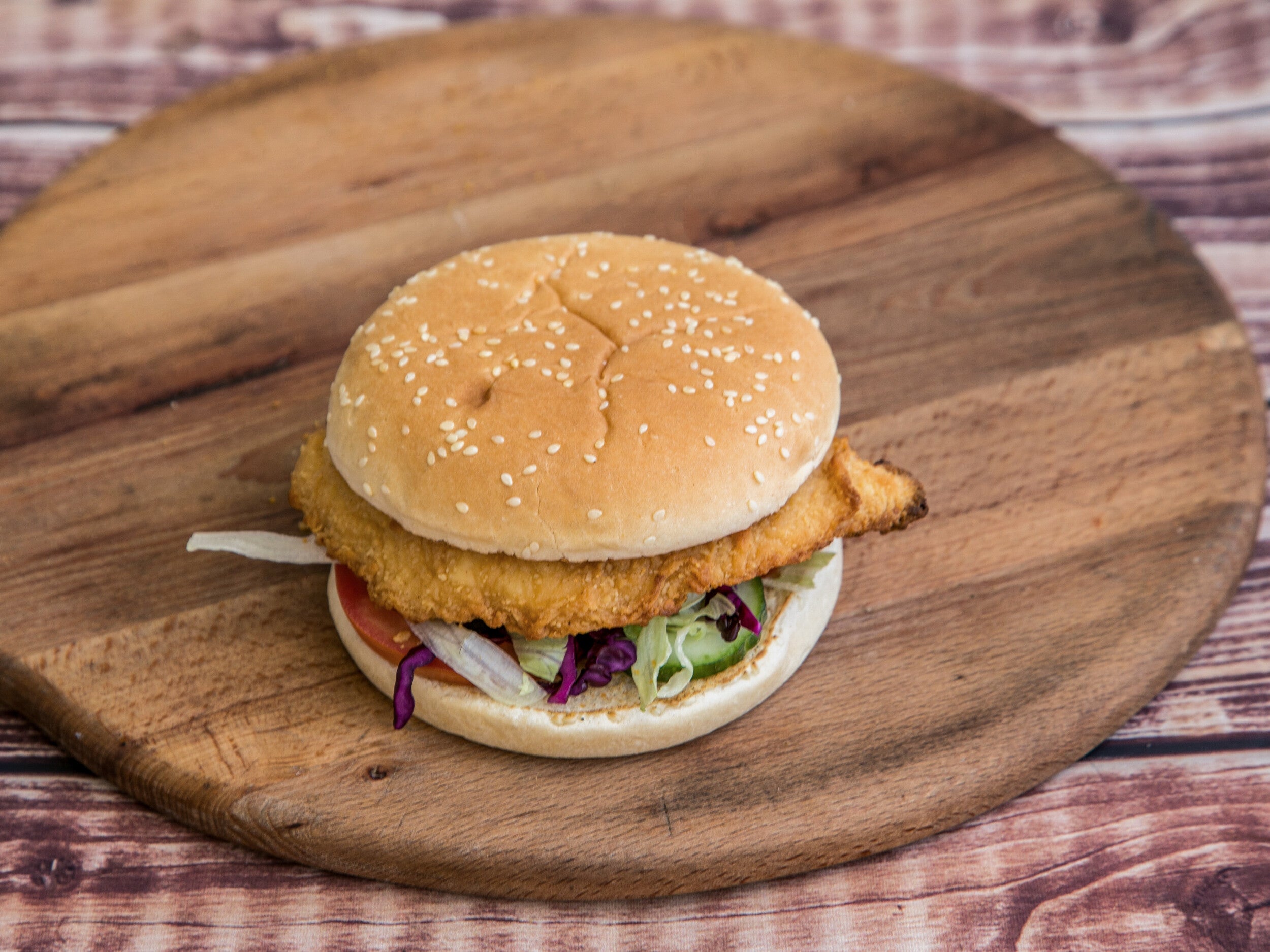 Hot & Spicy Battered Chicken Fillets Burger