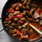 Khoresht Okra With Boneless Meat