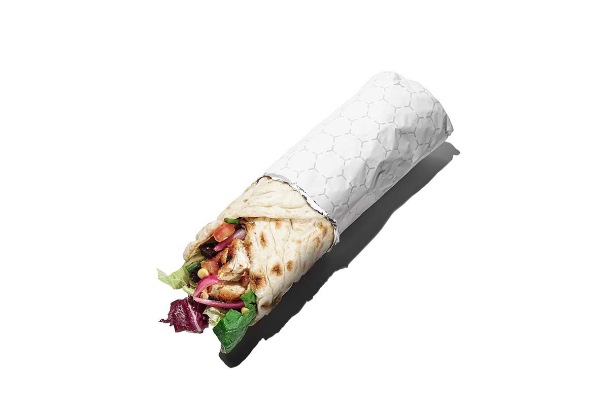 Naan Roll with Half/Half