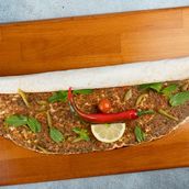Laham Bl Ajeen With Vegetables Sandwich 