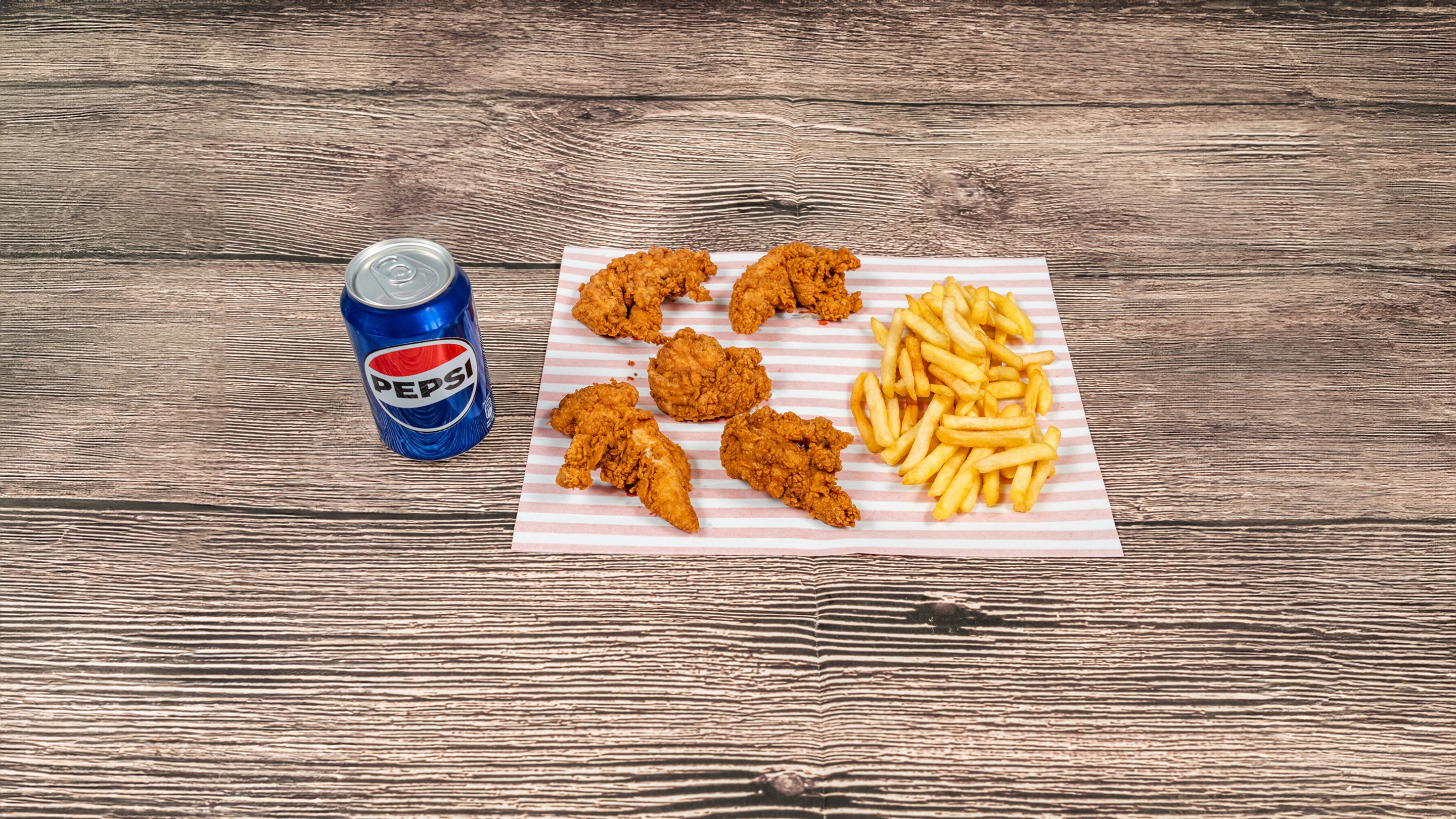 5 Pcs Strips, Fries and Drink