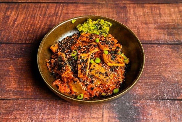 Kimchi Avocado Rice (Vegan)