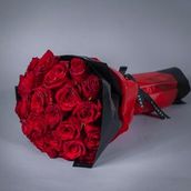 Hand Bouquet - 25 Roses