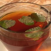 tea wih mint cup