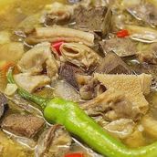Papaitan with rice
