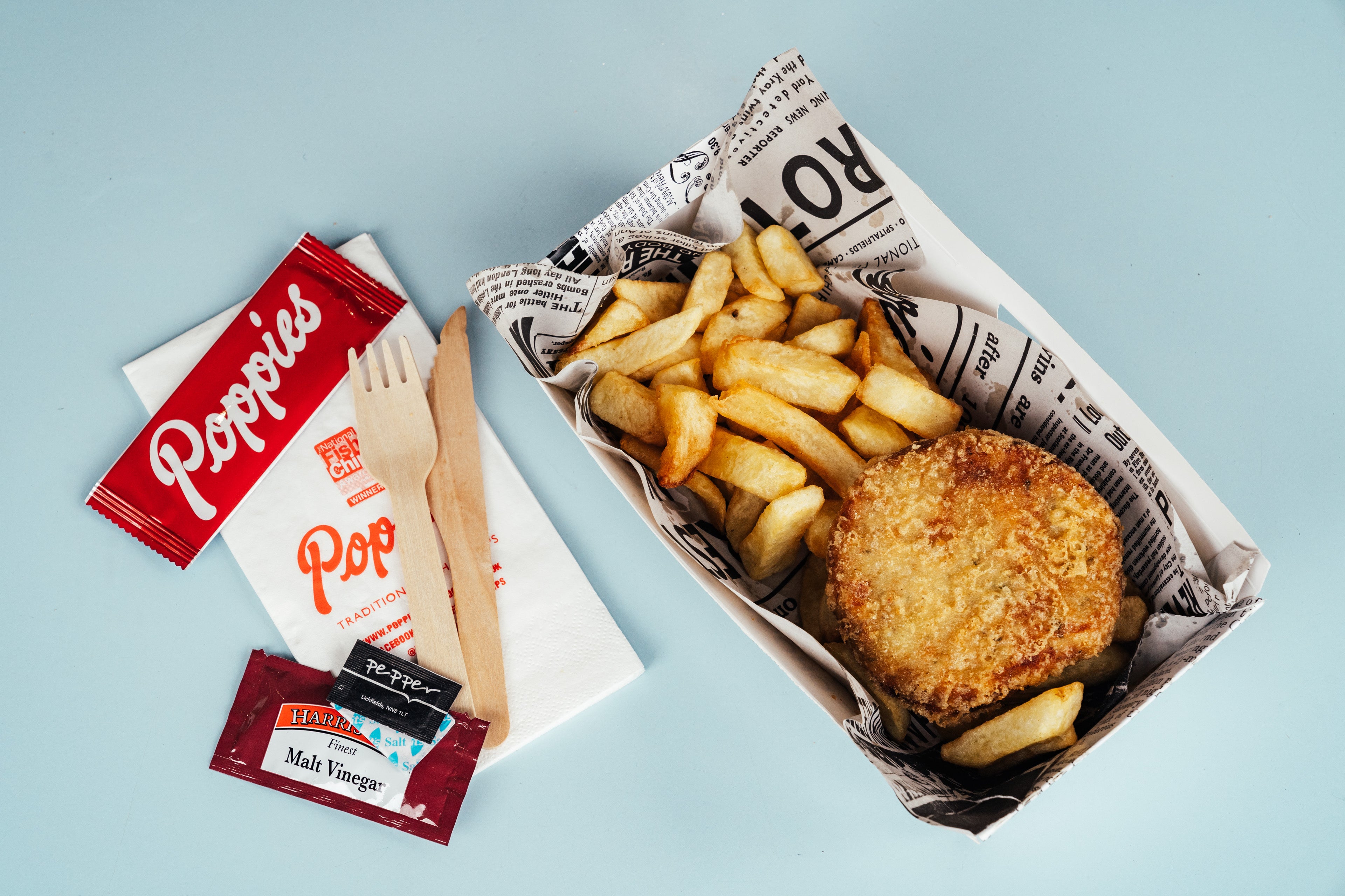 Fish Cake and Chips