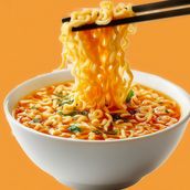 bone broth noodles with eggs spicy
