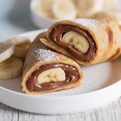 Nutella Banana Paratha