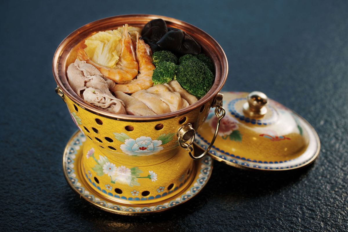 Beef, Chicken & Prawn Broth Bowl 豪华一人冒菜火锅