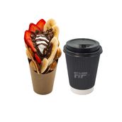 Bubble waffle with Latte Combo 