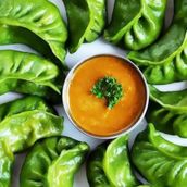 Green Shrimp Dumplings
