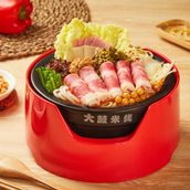 Sour and Spicy Flavored Rice Noodle Soup with Beef Slices
