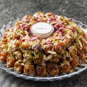 Sukkari Tray Stuffed With Nuts