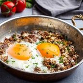 Fried Egg With Meat