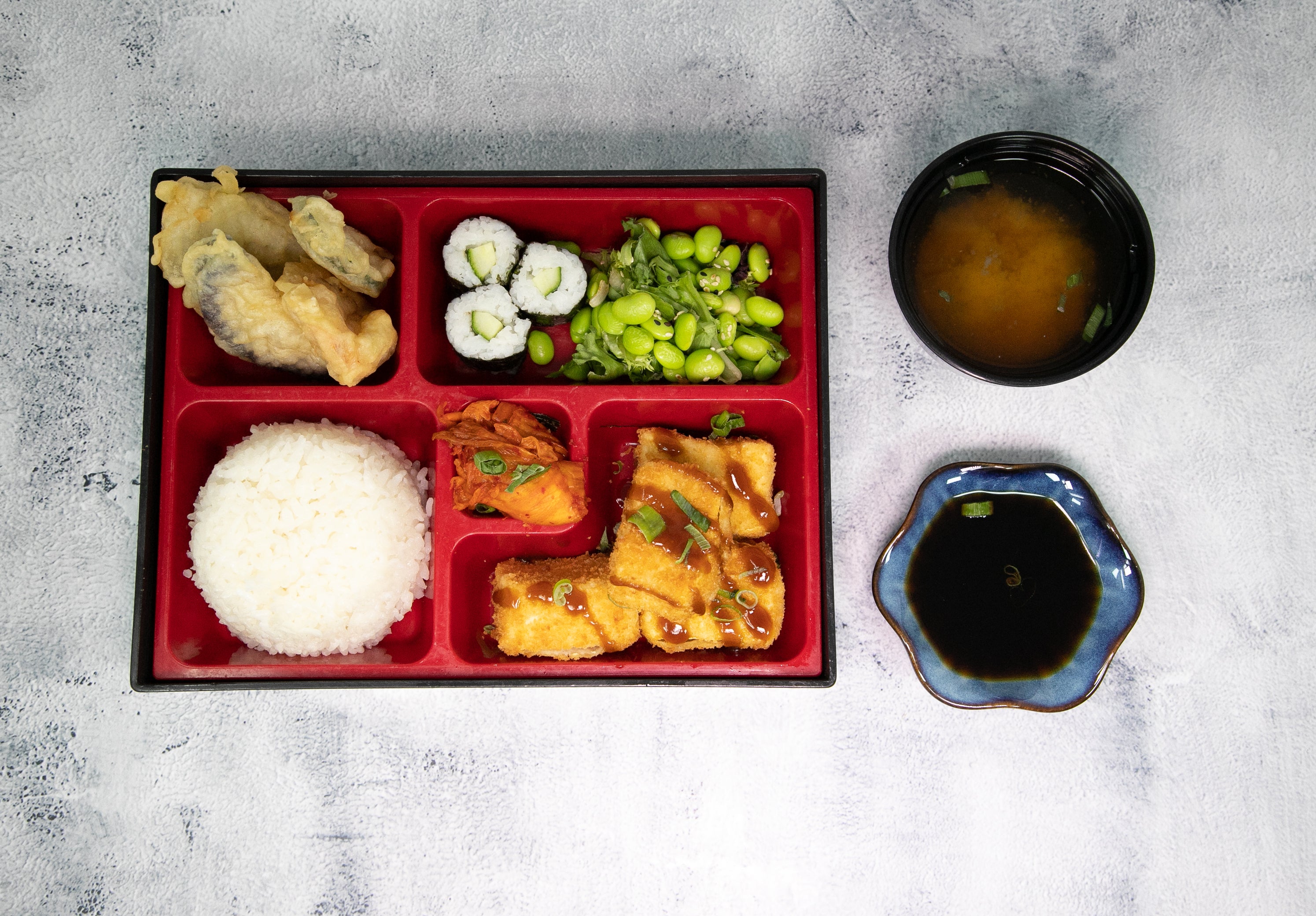 Tofu Panko Bento 吉列豆腐便当 (VE)