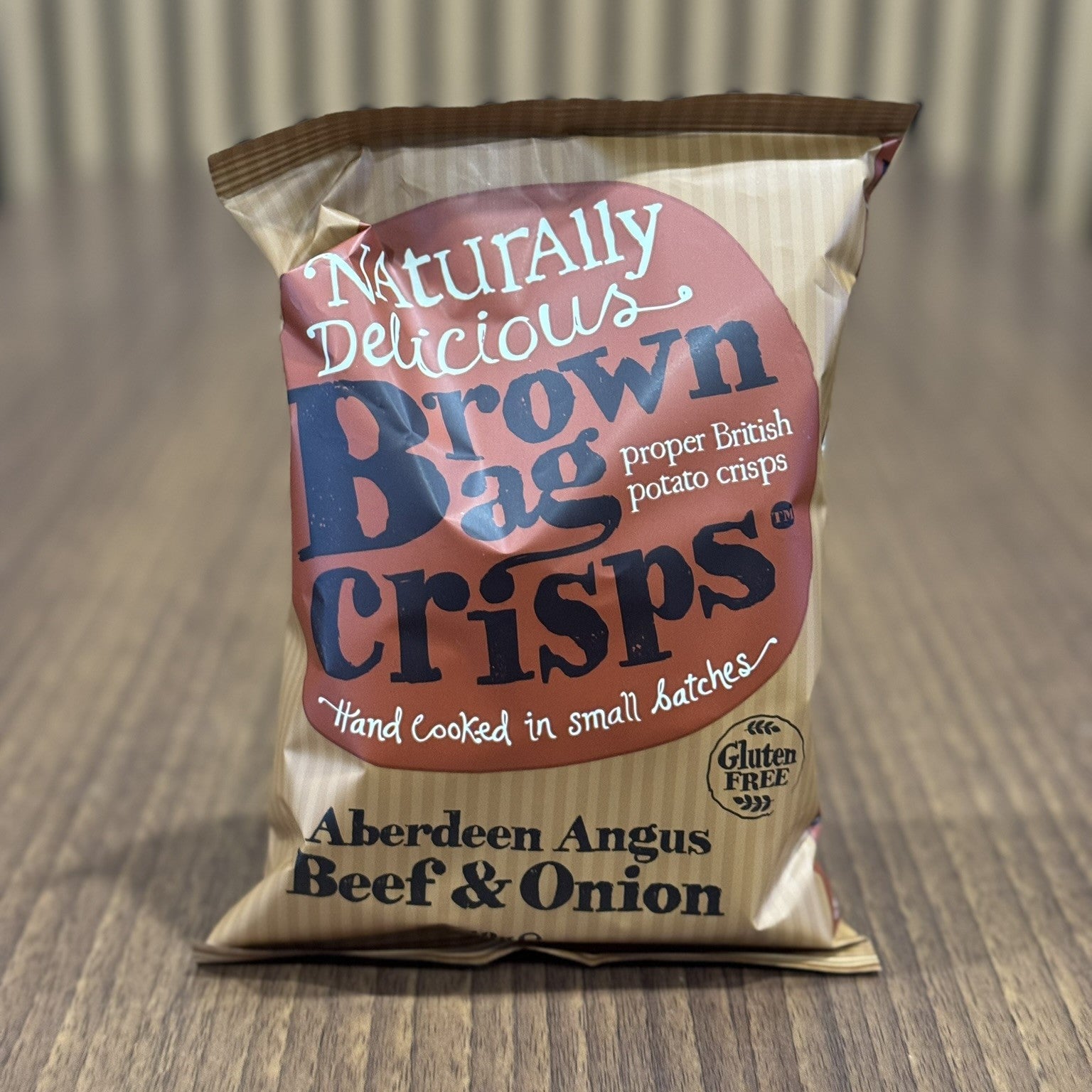 Brown Bag Crisps - Aberdeen Angus Beef & Onion