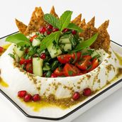 Labneh And Zaatar Combo With Zaatar Crisps