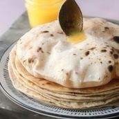 Phulka With Butter & Ghee