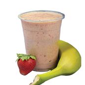 Strawberry Banana Frappe 12 Oz