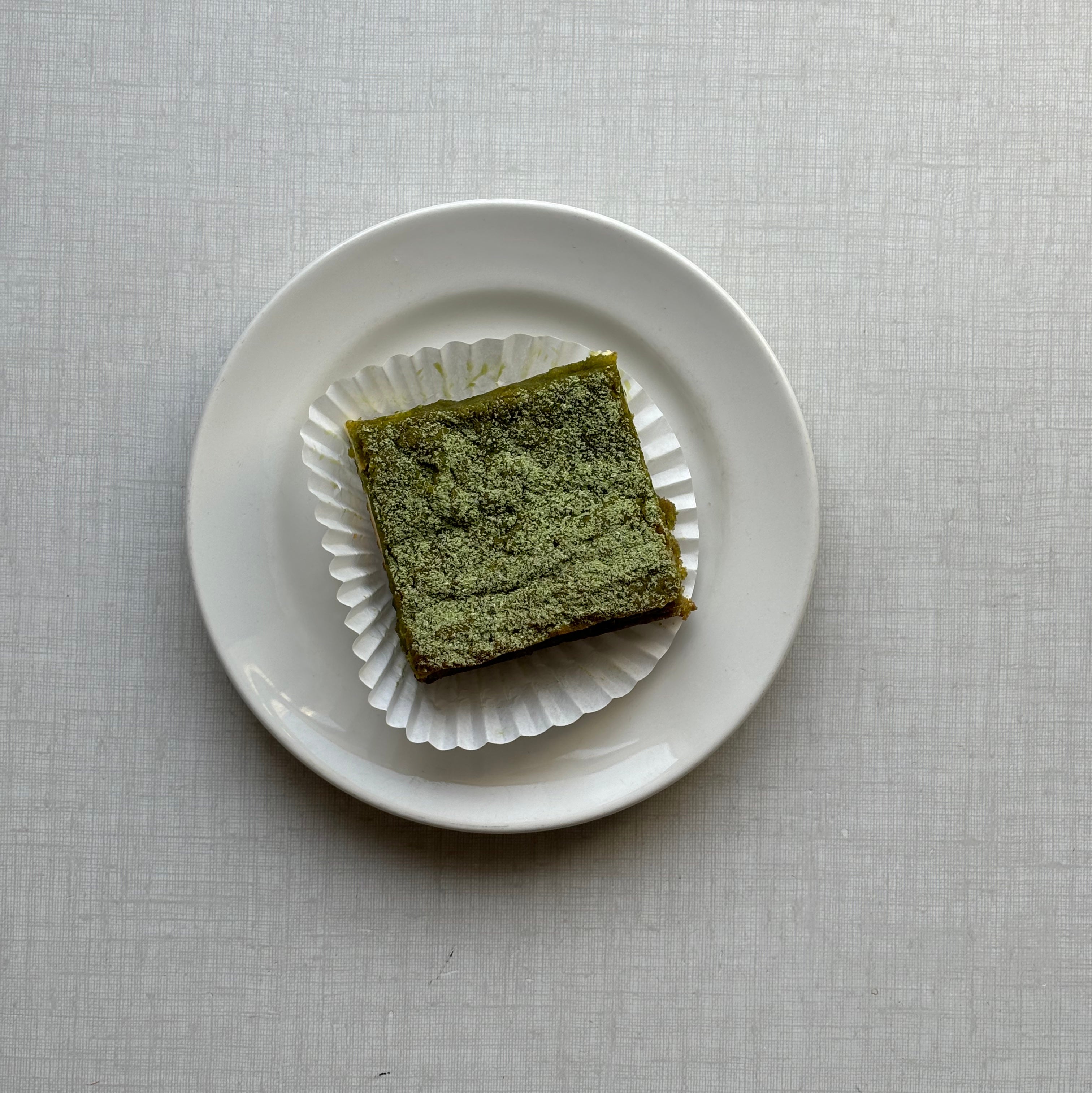 Sea Salt, White Chocolate Matcha Blondie