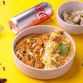 Malai Chiken Tikka + Dilli Darbar Mutton Korma + Boryani rice + soft Drink +Gulab Jamun