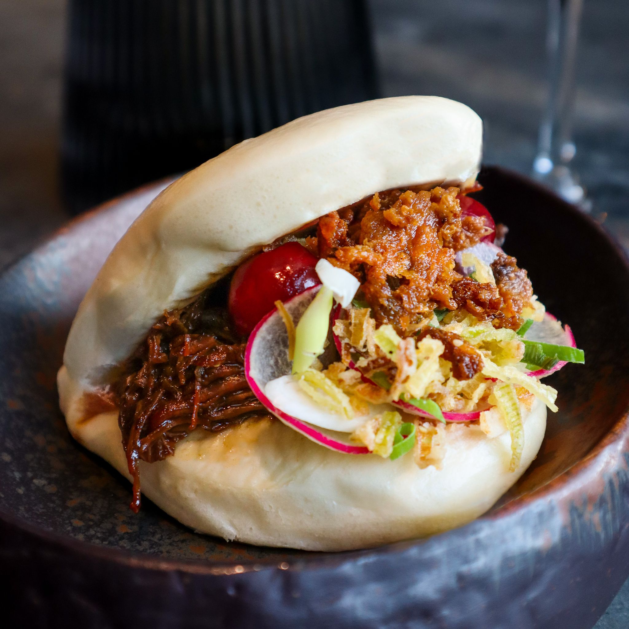 Drunken Crispy Duck Bao