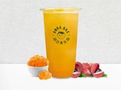 Lychee Fruit Tea With Mango Boba