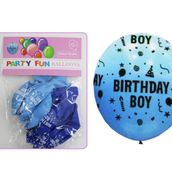 Birthday Boy Blue Balloon
