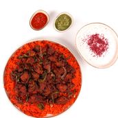Chicken 65 and Red Rice