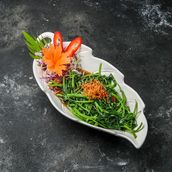 Stir Fried Morning Glory With Oyster Sauce
