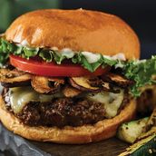 BEEF MUSHROOM BURGER